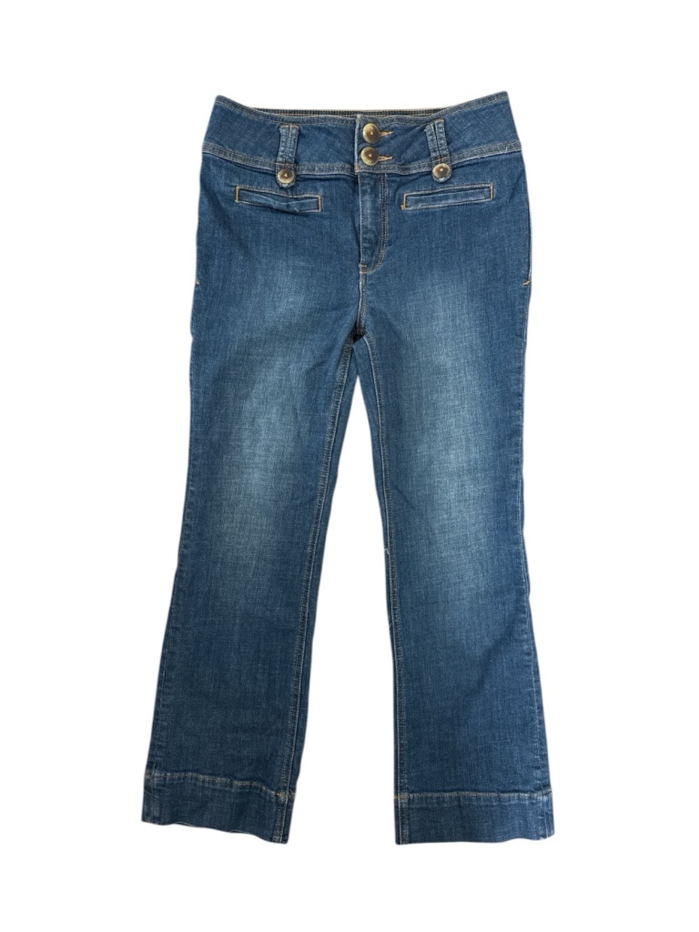 Pilcro And The Letterpress Wide Leg Cropped Trouser Jeans Sz 27